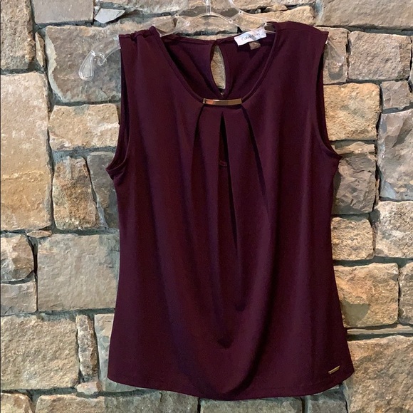 Calvin Klein Tops - 🌟3 for $10 Calvin Klein Purple Sleeveless Blouse